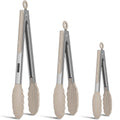 Tongs for Cooking, Stainless Steel Kitchen Tongs with Silicone Tips