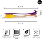 OTOTO Spatula and Pastry Brush - Silicone Heat Resistant and Basting Brush, Cooking and Baking Spatula, Spooky Witchy Gifts, Gothic Kitchen Halloween Gifts, Unique Kitchen Gadgets (Witchin)