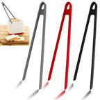 8PCS Silicone Mini Tongs, 5Inch Hand Shape Food Tongs, Colourful Small Kids Tongs for Serving Food, Ice Cube, fruits, Sugar, Barbecue by Sunenlyst (Palm sharp)