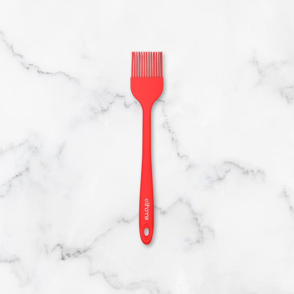 Elihome Mini Silicone Basting Pastry Brush, Cooking Brush for Oil Sauce Butter Marinades, Food Brushes for BBQ Grill Kitchen Baking, Baster Brushes Food Grade, Slate Teal Grey