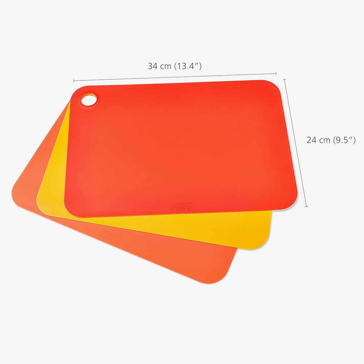 Joseph Joseph Pop Flexible Cutting Board Chopping Mats, 3-Piece Set