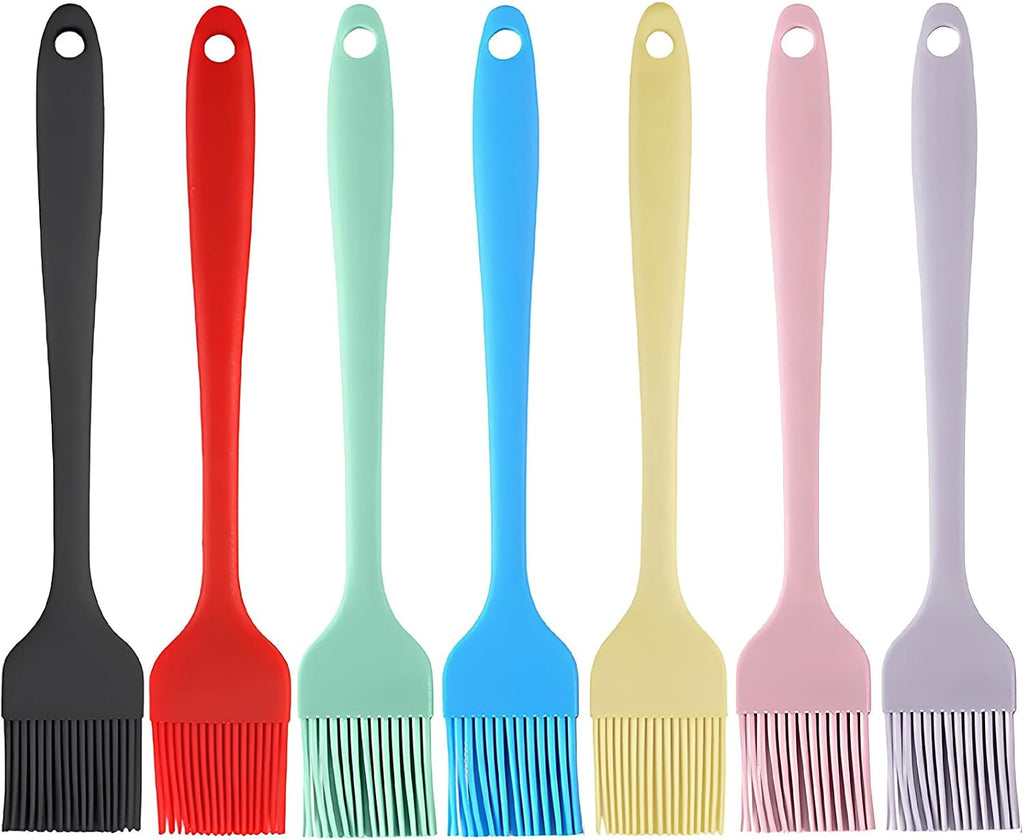 Silicone Basting Brush 7Pcs, Pastry Brush 7-Color, 600℉ Heat