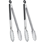 Hotec Tongs for Cooking Stainless Steel Kitchen Tongs Set of 3-7“, 9" & 12"