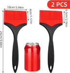 Silicone Basting Pastry Brush, 2 Pcs 3.94 Inch Extra Wide Basting