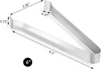 New Star Foodservice Restaurant-Grade Pom Tong, Stainless Steel, 6.5 Inch, Set of 6, Silver