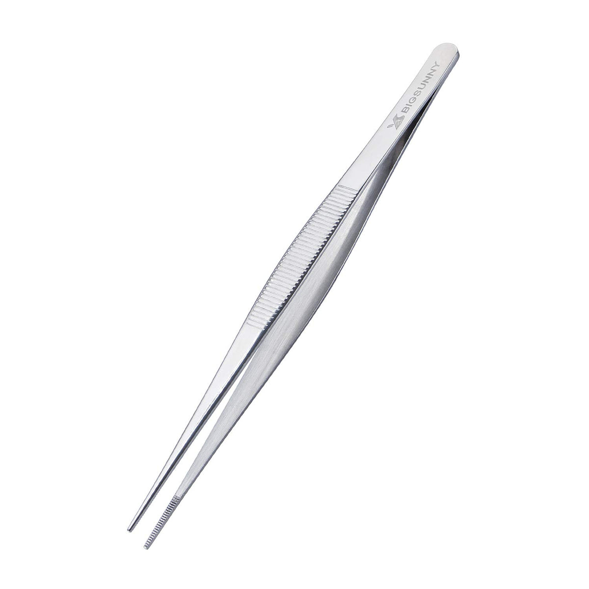MSY BIGSUNNY 12 Inch Kitchen Tweezers Fine Tweezer Tongs, Stainless Steel Food Tweezers Multi-function Precision Serrated Tips Cooking Tongs Kitchen Serving Tong