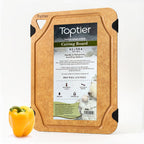 Cutting Board, Toptier Wood Fiber Cutting Board for Kitchen, Non-Slip Kitchen Wood Chopping Board, Reversible, Eco-Friendly, Natural Wood Fiber, Medium Cutting Board, 14.5 x 11-inch, Natural Slate