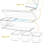 Condiment Tray with Stainless Steel Tableware, Chilled Condiment Server