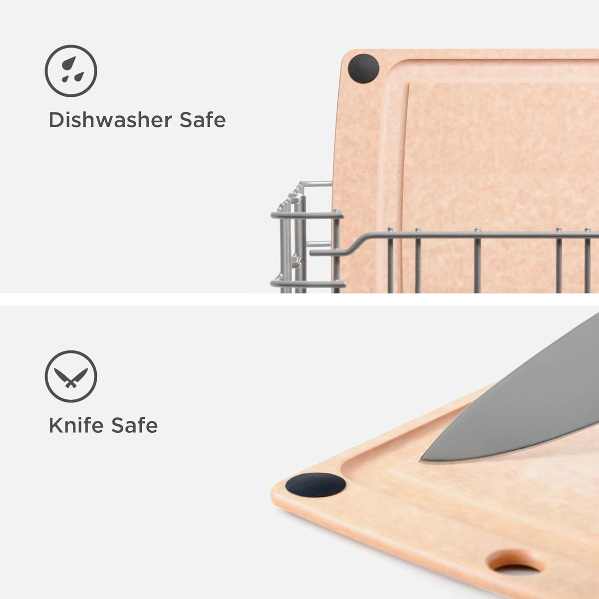 Epicurean All-In-One Cutting Board, 19.5" x 14.5" Juice Groove, Natural