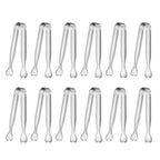 Serving Tongs, Anytrp 12-Packs Stainless Steel Sugar Tongs, 5.3inch Small Tong Kitchen Appetizers Tong for Serving Food, Buffets, Coffee Bar, Tea Party, Desserts Party and Ice Bucket
