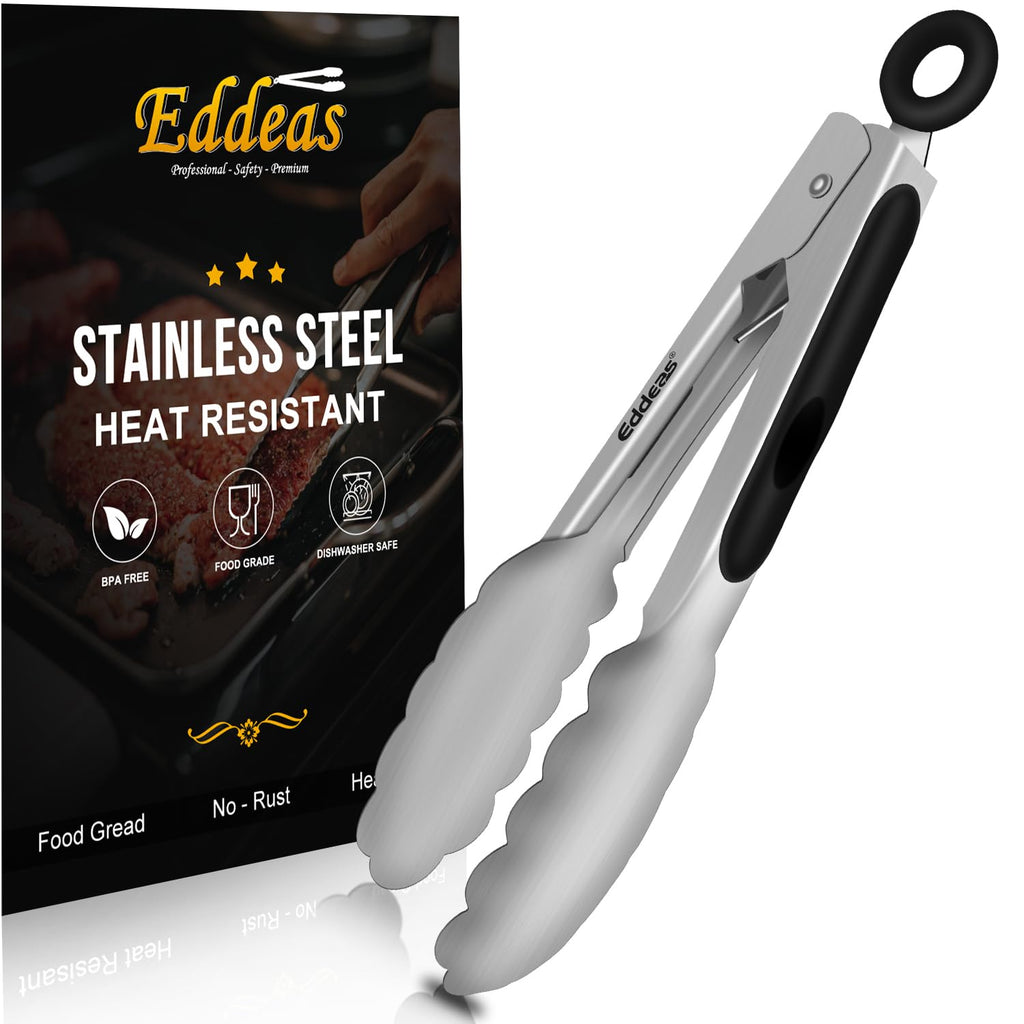 Metal Tongs For Cooking Up To 600°F Kitchen Tongs 2PCS - 9", 12 inch