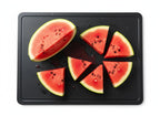 Thirteen Chefs 18x12 White Cutting Board with Groove, 1/2" Thick Plastic
