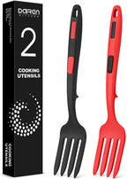 Large Silicone Flexible Cooking Fork, Non Stick Whisks for Mix Ingredients