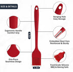 Silicone Basting Brush 7Pcs, Pastry Brush 7-Color, 600℉ Heat