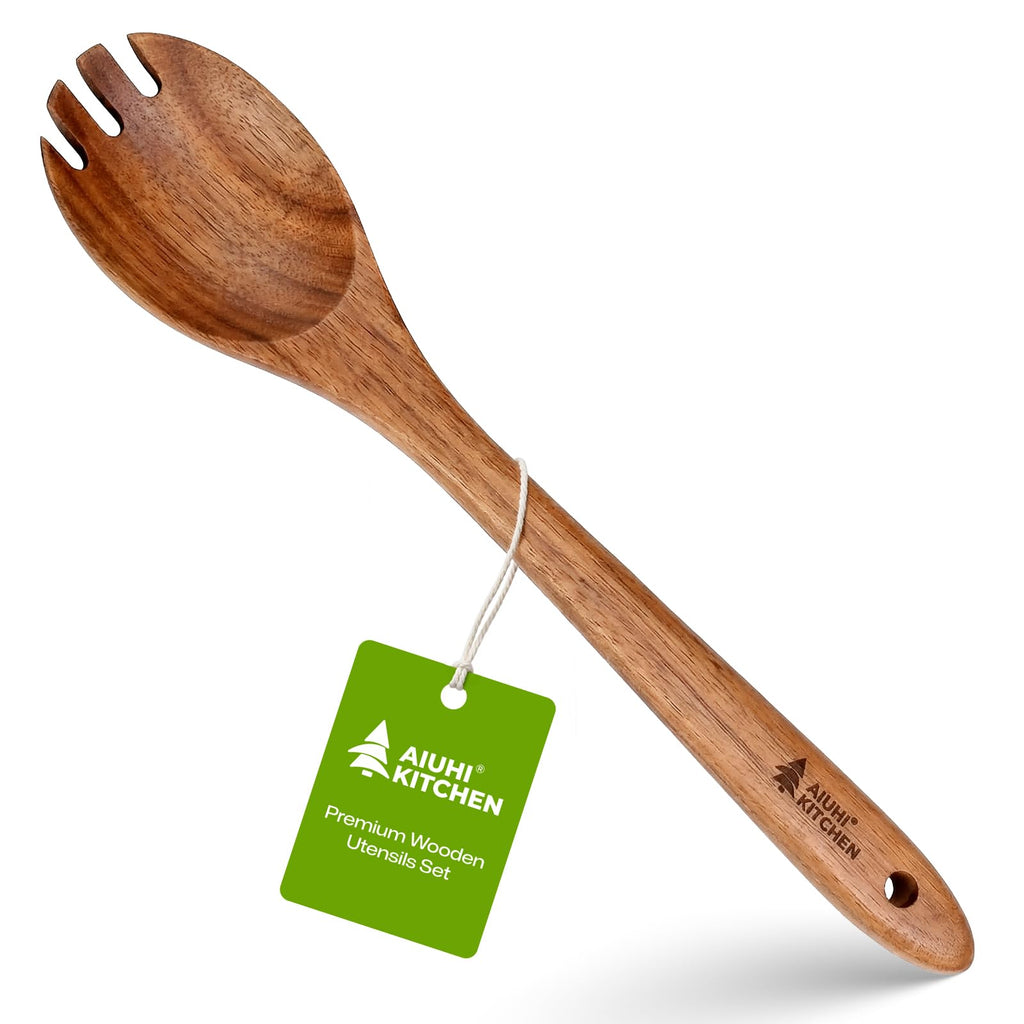 AIUHI Basting Brush for Cooking, Silicone Oil Brush with Wooden Handle, Heat Resistant Pastry Brushes with 12 Color Silicone Brush Head