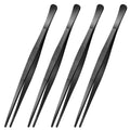 Yaomiao 4 Packs 12 Inch Cooking Tweezers Bar Kitchen Tongs, Silver