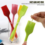 8 Pcs Silicone Basting 8 Inch BBQ Brush Pastry Brush 230℉ Heat Resistant
