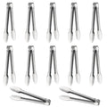 Serving Tongs,Buffet Tongs, ACAUTO Stainless Steel Food Tong Serving Tong Small Serving Tongs Stainless Steel Mini Appetizer Tongs, Set of 6 (7 Inch)