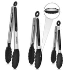 Metal Tongs For Cooking Up To 600°F Kitchen Tongs 2PCS - 9", 12 inch