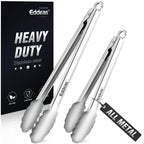 Metal Tongs For Cooking Up To 600°F Kitchen Tongs 2PCS - 9", 12 inch