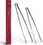Precise Serrated Non-Slip Tips Cooking Tongs 2 Set (11.5" & 13.5")