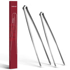 Precise Serrated Non-Slip Tips Cooking Tongs 2 Set (11.5" & 13.5")