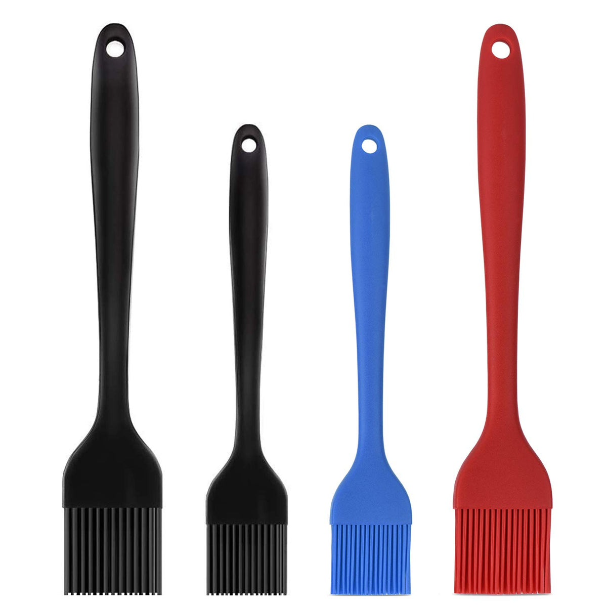 Hhyn Silicone Basting Brush Set 6 Pack, 2 Large & 4 Small