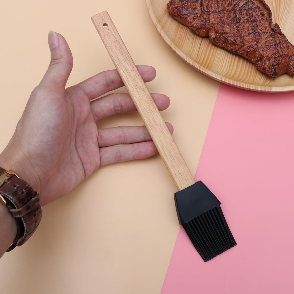 Food Grade Heat Resistant Silicone Basting Brush for Baking