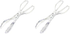Chef Craft Premium Salad Scissor Tongs, 11.25 inch, Clear