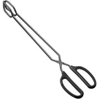 HINMAY 16" Extra Long Stainless Steel Scissor Tongs (Black)