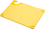 San Jamar Saf-T-Grip Plastic Cutting Board with Safety Hook, 9" x 12" x 0.375", Green