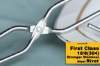 HINMAY Stainless Steel Kitchen Scissor Tongs Set, 2-Piece (10/13 Inch)