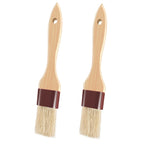 Pastry Brushes for Baking Basting Brush with Boar Bristles and Beech Hardwood Handles Culinary Oil Brush for Barbecue Butter Grill BBQ Sauce Baster Marinade Kitchen Food Cooking Brushes (1/1.5")