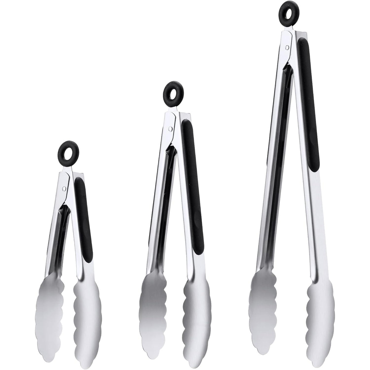Grill Tongs, 17 Inch Extra Long Stainless Steel BBQ Tongs (17", 1PC)