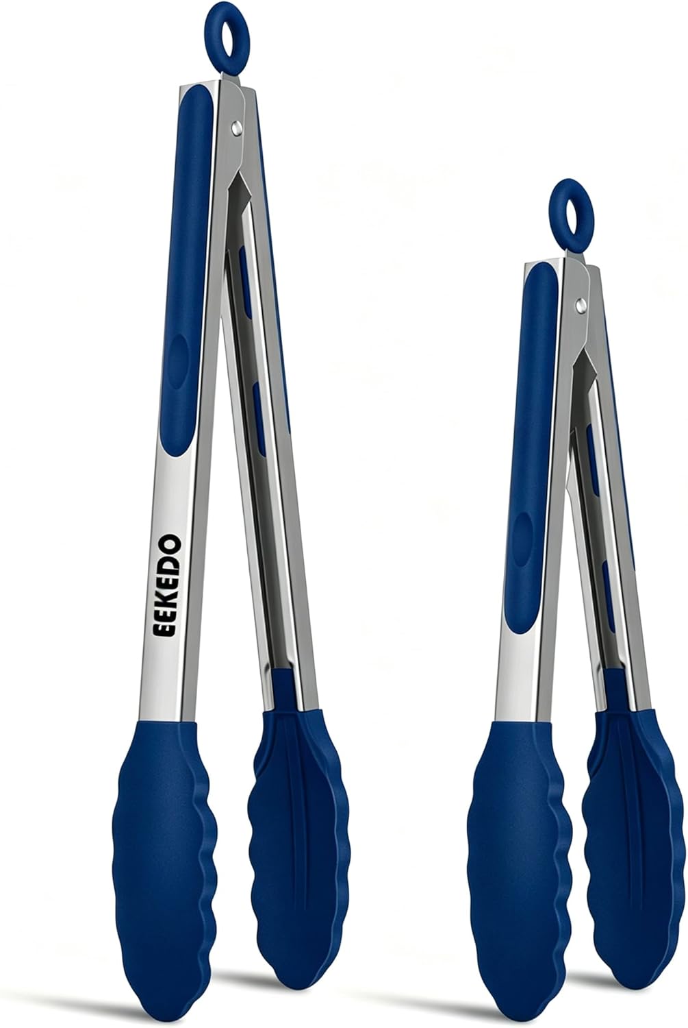 Tongs for Cooking, Stainless Steel Kitchen Tongs with Silicone Tips