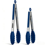 Tongs for Cooking, Stainless Steel Kitchen Tongs with Silicone Tips