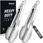 Metal Tongs For Cooking Up To 600°F Kitchen Tongs 2PCS - 9", 12 inch