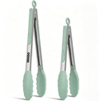 Tongs for Cooking, Stainless Steel Kitchen Tongs with Silicone Tips