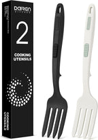 Large Silicone Flexible Cooking Fork, Non Stick Whisks for Mix Ingredients