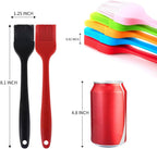 8 Pcs Silicone Basting 8 Inch BBQ Brush Pastry Brush 230℉ Heat Resistant