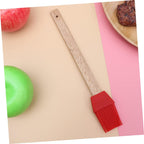 Food Grade Silicone Basting Brush Heat Resistant Red Handle