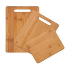 Farberware Bamboo Cutting Board Set, 4-Piece, Reversible
