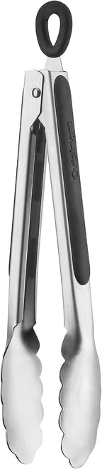 Cuisinart 2pc Tong Set - 7" & 9" Stainless Steel Kitchen Tongs with Locking Mechanism & Grip Handle, Dishwasher-Safe