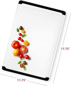 Belwares Large Plastic Cutting Board for Kitchen, 18-Inch Chopping Board