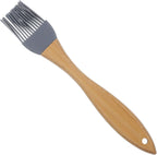 SEWACC Food Grade Silicone Barbecue Oil Brush with Wood Handle Basting Sauce Brush for Bbq Grilling and Baking Heat Resistant Silicone for Outdoor Cooking
