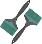 Large Silicone Grill Basting Brush - 3.95inch Extra Wide Silicone Basting Brush for Grilling,Heat Resistant Brushes Spread Oil Butter Sauce for Cooking Baking BBQ,Dishwasher Safe（Green 2）