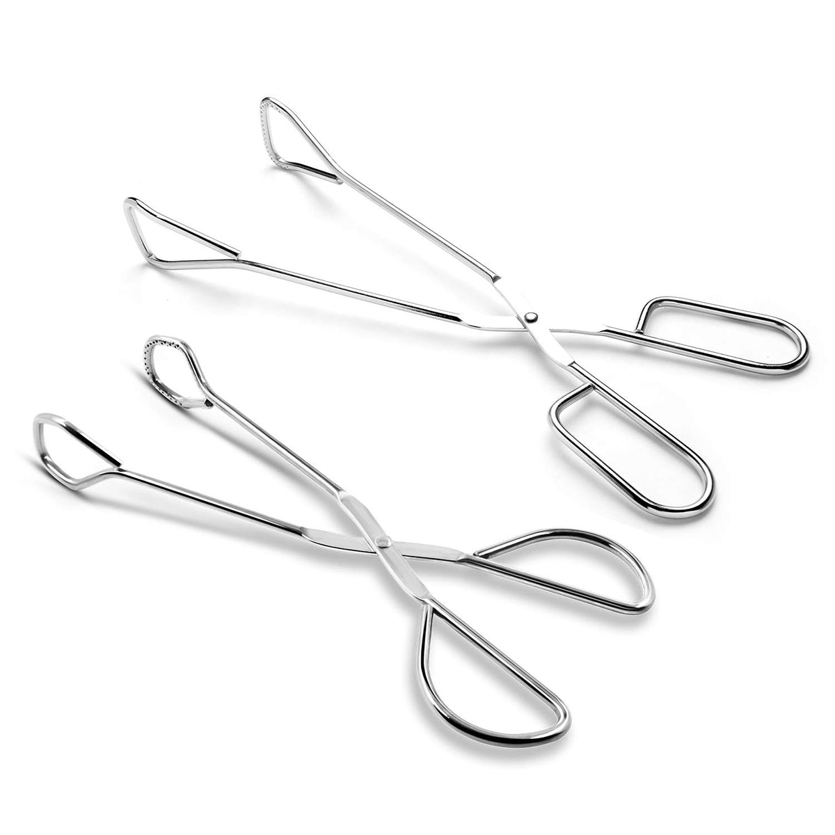 Hiash 9 Inch Heavy Duty Stainless Steel Kitchen Tongs For Cooking
