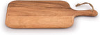 Samhita Acacia Wood Cutting Board, for Meat, Cheese, Bread, Vegetables & Fruits, with Grip Handle (15" x 7")