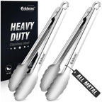 Metal Tongs For Cooking Up To 600°F Kitchen Tongs 2PCS - 9", 12 inch