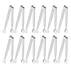 Serving Tongs, Anytrp 12-Packs Stainless Steel Sugar Tongs, 5.3inch Small Tong Kitchen Appetizers Tong for Serving Food, Buffets, Coffee Bar, Tea Party, Desserts Party and Ice Bucket
